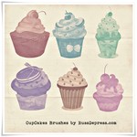 CupCakes High Res shabby chick PS brushes