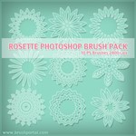 Free Rosette Photoshop Brushes