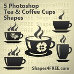 5 Coffee & Tea Vector Shapes Set