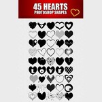 Free 45 Heart Custom Shapes