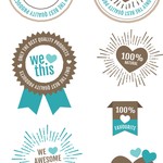 Free PSD Badges Pack