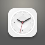 Free PSD Flat Clock
