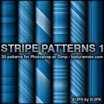 Blue Stripes 1 Pattern Set