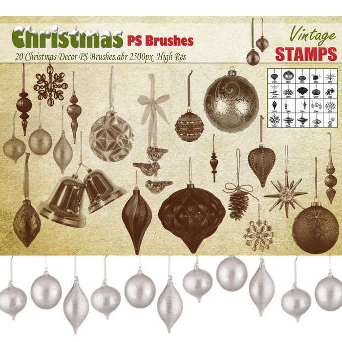 christmas tree photoshop brushes free download