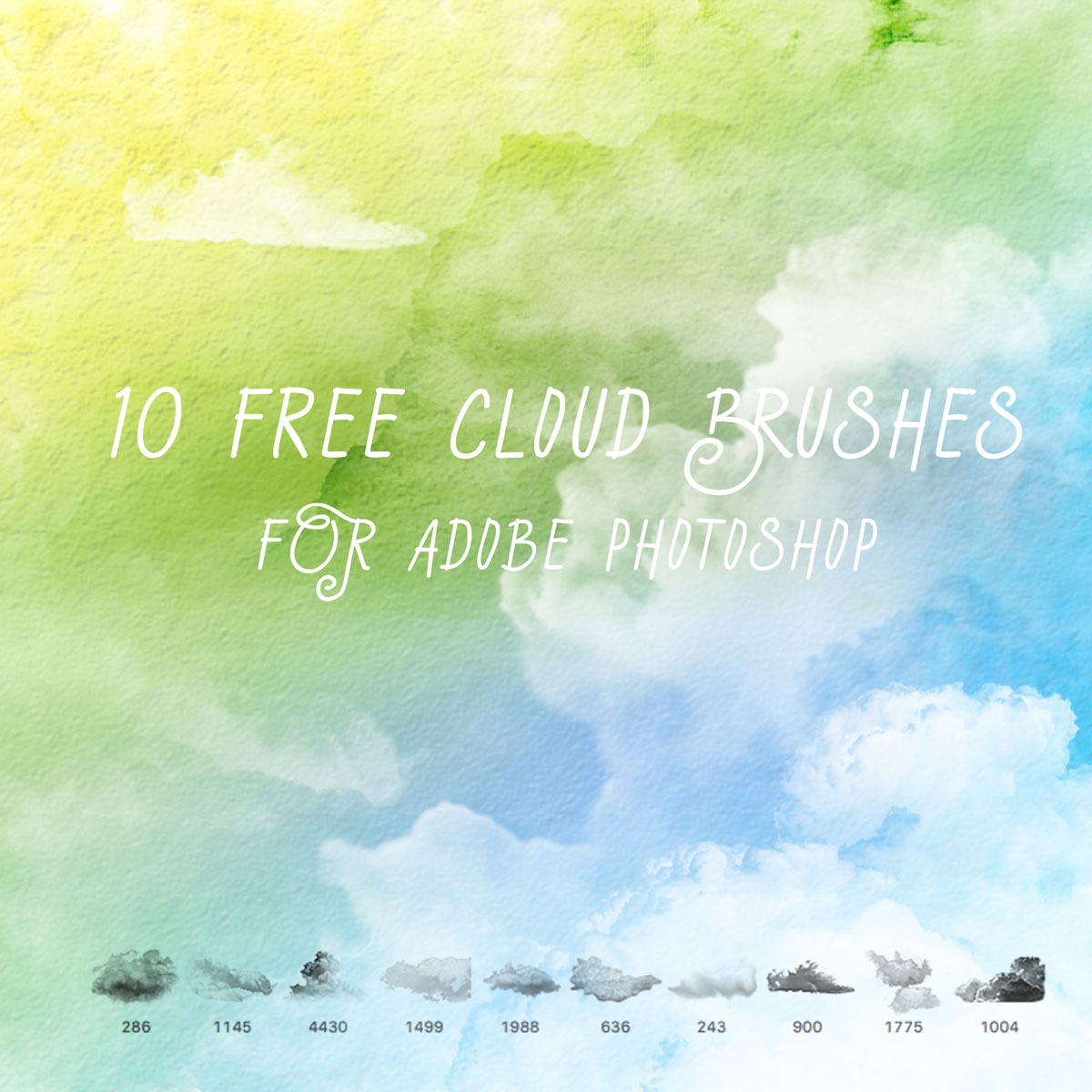 10 Free Cloud Brushes Photoshop Brushes