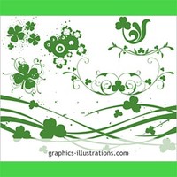 St. Patrick’s Day themed Photoshop Brushes