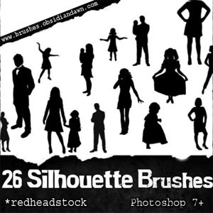 Silhouettes Brushes Photoshop Brushes