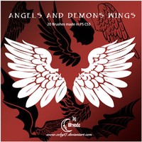Angels and Demons Wings Brushes