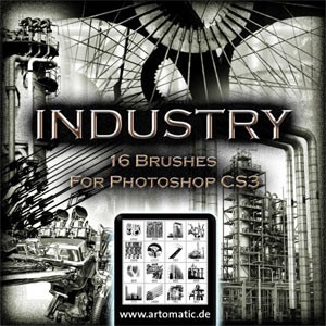 Photoshop brushes industrial