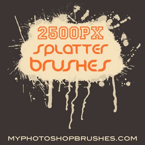 Photoshop brushes splatters
