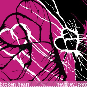 Photoshop brushes broken heart