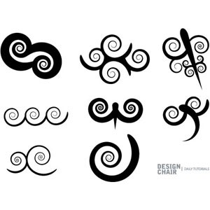 Photoshop brushes swirls