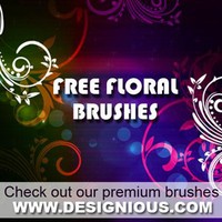 Free floral photoshop brushes
