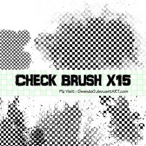 Photoshop brushes checkered, patterns