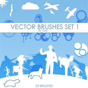 Photoshop brushes silhouettes, collection, tank
