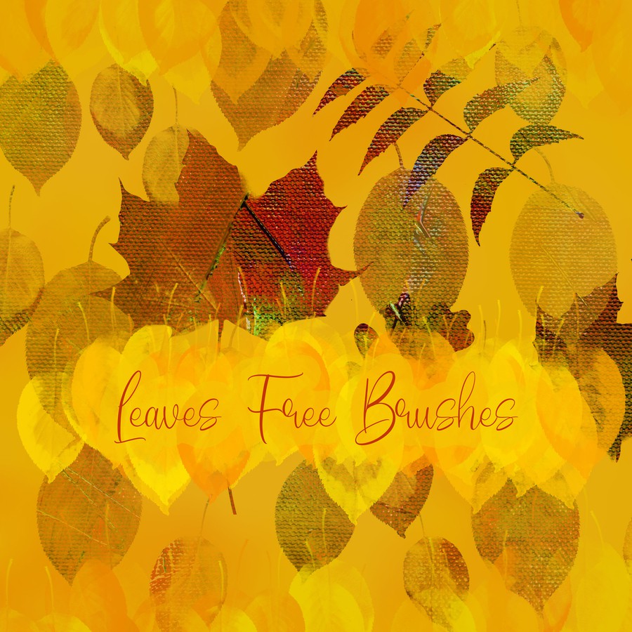 Photoshop brushes autumn, fall, leaves