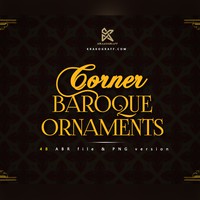48 Corner Baroque Ornaments