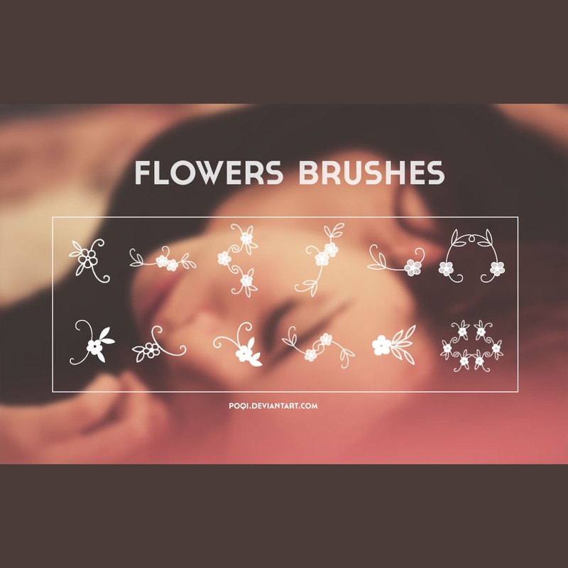 Photoshop brushes flowers