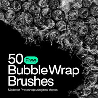 50 Bubble Wrap Photoshop Brushes