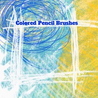 15 Colored Pencil PS Brushes