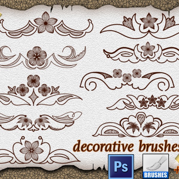 download decorative brushes photoshop