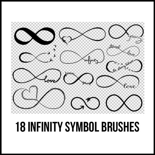 18 Infinity Brushes - Photoshop brushes