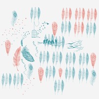 Feathers and Birds Brushes