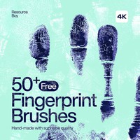 50 Hand / Fingerprint Photoshop Brushes