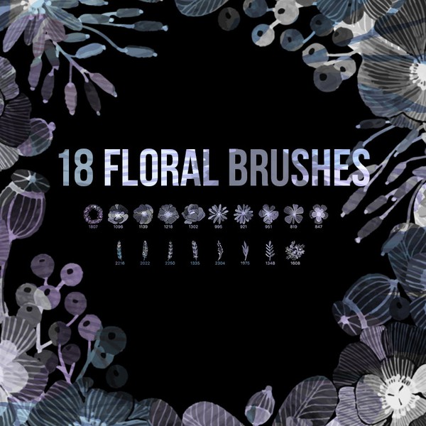18 Floral PS Brushes brushes