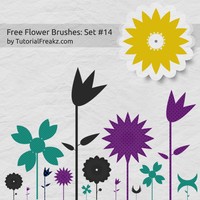 Free Flower Brushes: Set 14