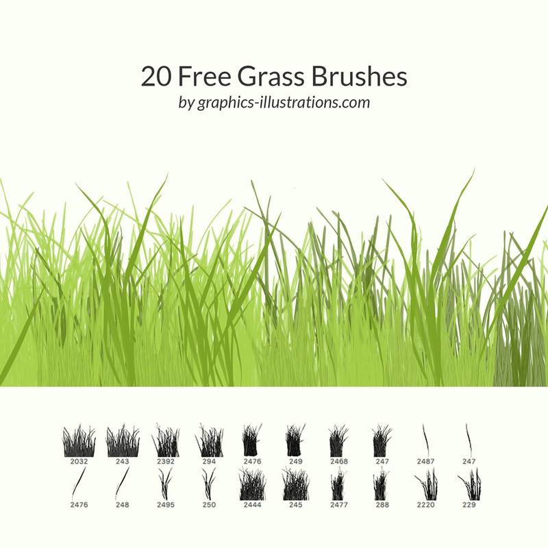 grass brush illustrator free download