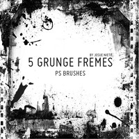 5 Grunge Frames Brushes