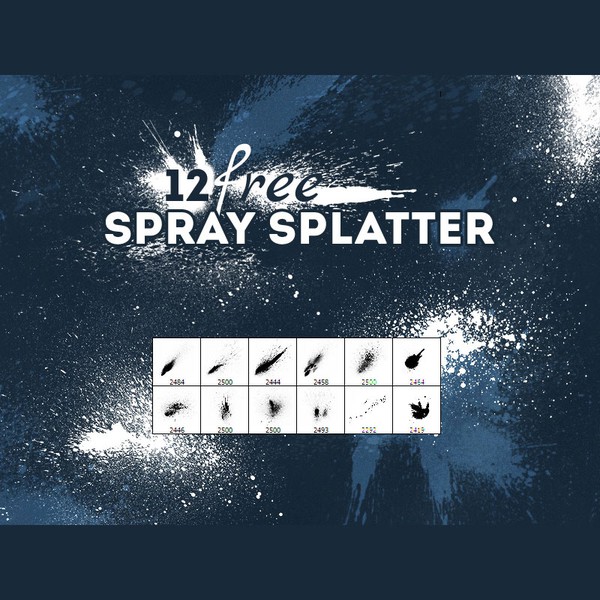 splatter brushes free download photoshop