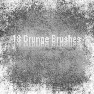 18 Grunge Brushes - Photoshop brushes