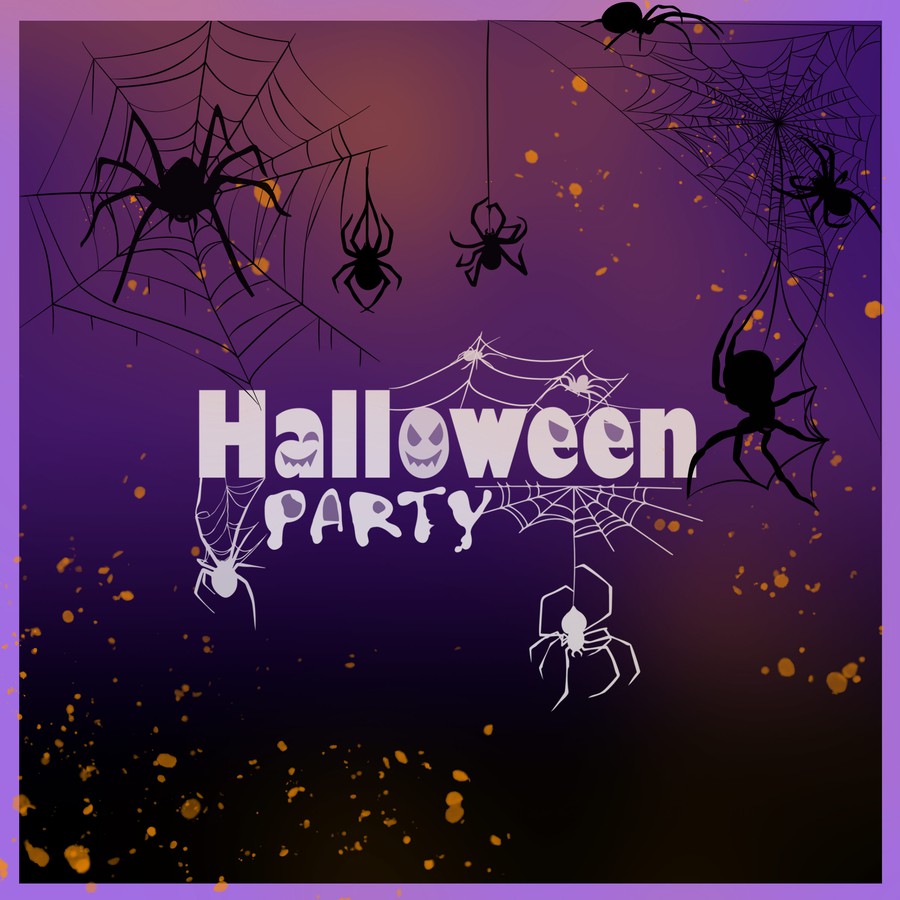 Photoshop brushes Halloween, spider, scary