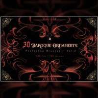 30 Baroque Ornaments Brushes