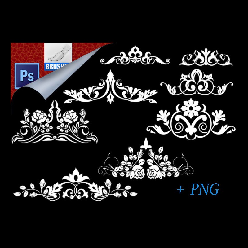 photoshop ornament shapes free download