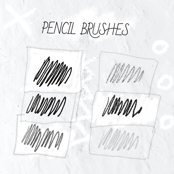 6 Pencil Brushes brushes