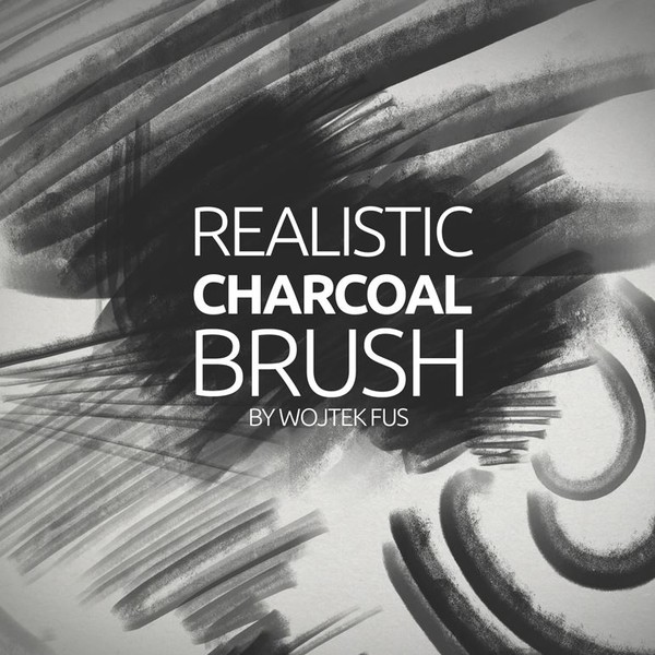 charcoal flat brush photoshop download