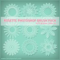 Free Rosette Photoshop Brushes