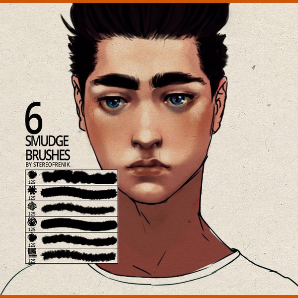 Six Smudge Brushes brushes