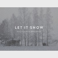 Let It Snow Free Photoshop Brushes