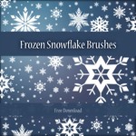 Frozen Snowflakes - Photoshop brushes