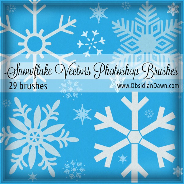 Snowflake Vectors Brushes brushes