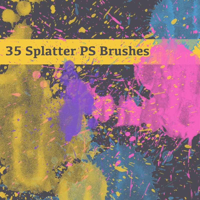 Photoshop brushes splatter