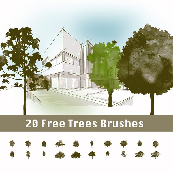 photoshop tree brushes free download