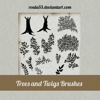 Trees and Twigs Brushes