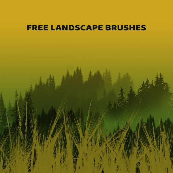 landscape plan brushes photoshop free download