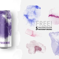 5 Free Watercolor PS Brushes