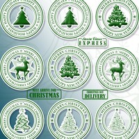 20 Xmas Stamps Brushes